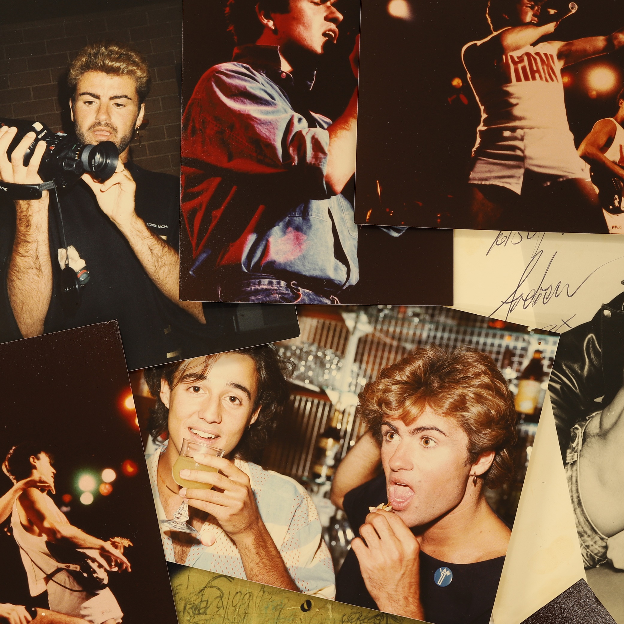 Forty-nine photographs of Wham! and George Michael,